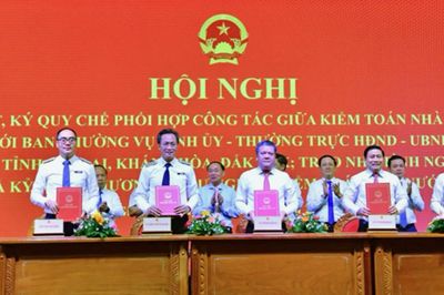 Kiểm toán Nhà nước ký kết Quy chế phối hợp với ba tỉnh miền Trung Tây Nguyên