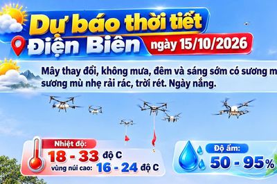 Bản tin Dự báo thời tiết ngày 15/10/2026