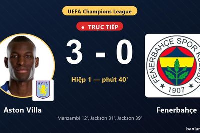 TRỰC TIẾPTrực tiếp Aston Villa vs Fenerbahçe: Aston Villa nới rộng cách biệt 3-0