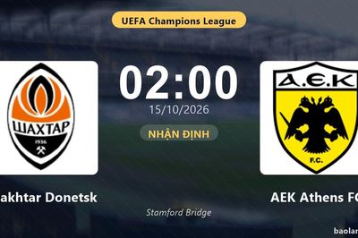 Nhận định Shakhtar Donetsk vs AEK Athens FC: Màn so tài của hai đội vào phom