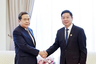 Chủ tịch Quốc hội Trần Thanh Mẫn tiếp Bí thư Thành ủy Diên An Vương Hải Bằng
