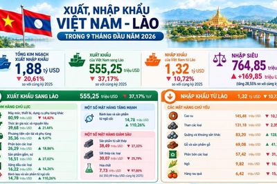 Xuất khẩu sang Lào vượt nửa tỷ USD 3 quý đầu năm