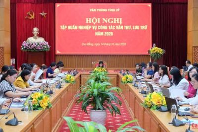 628 đại biểu tập huấn nghiệp vụ công tác văn thư, lưu trữ