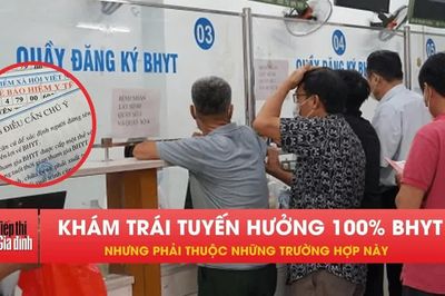 Khám chữa bệnh trái tuyến, ai được BHYT thanh toán 100%?