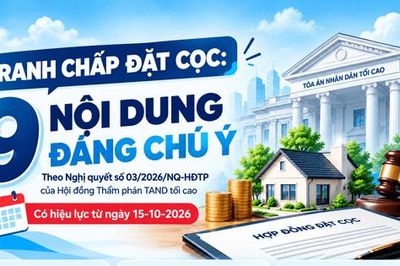 Những điểm mới trong giải quyết tranh chấp đặt cọc từ ngày 15-10