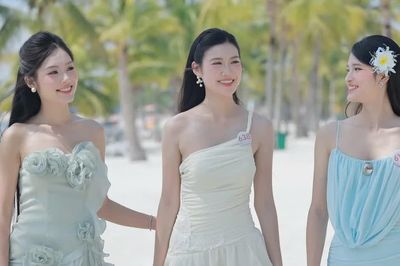 Thí sinh Hoa hậu Việt Nam 2026 thực hiện thử thách chụp hình tại bể bơi, bãi biển