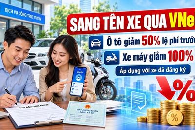 Sang tên ô tô, xe máy qua VNeID được giảm lệ phí trước bạ thế nào?