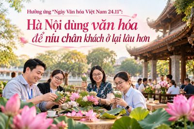 Hưởng ứng 'Ngày Văn hóa Việt Nam 24.11': Hà Nội dùng văn hóa để níu chân khách ở lại lâu hơn