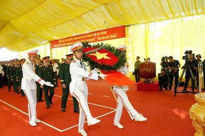 Hải Phòng trang trọng truy điệu, an táng 56 hài cốt liệt sĩ và đồng bào tử nạn