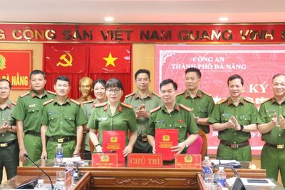 Công an TP Đà Nẵng và Bộ Tư lệnh Cảnh sát cơ động ký kết Quy chế phối hợp bảo đảm ANTT