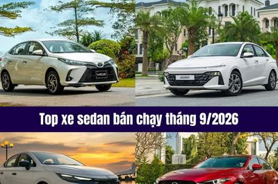 Top 5 ô tô gầm thấp bán chạy tháng 9/2026: Gắng gượng trong thoái trào
