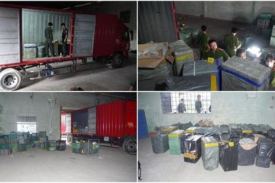 Bắt quả tang nhóm đối tượng vận chuyển hơn 114.000 bao thuốc lá nhập lậu