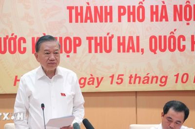 Tổng Bí thư, Chủ tịch nước Tô Lâm dự buổi làm việc chuẩn bị Kỳ họp thứ Hai, Quốc hội khóa XVI của Đoàn đại biểu Quốc hội Hà Nội