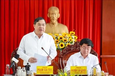 Phó Thủ tướng Thường trực Phạm Gia Túc yêu cầu Tây Ninh giữ đà tăng trưởng
