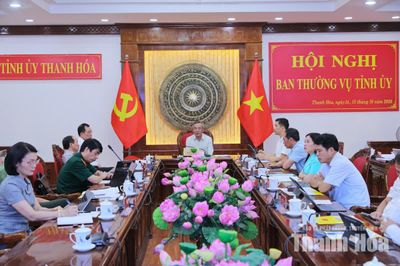 Ban Thường vụ Tỉnh ủy cho ý kiến định hướng quy hoạch các không gian phát triển mới