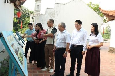 Bắc Ninh: Khảo sát xây dựng tour du lịch học đường gắn với giáo dục di sản