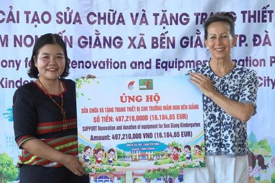 Khánh thành bếp ăn bán trú tại điểm trường Tơ Pơơ, xã Bến Giằng