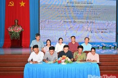 Phát động Phong trào không săn bắt, mua bán, tiêu thụ động vật hoang dã, chim di cư trái pháp luật