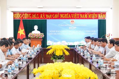 Đẩy nhanh tiến độ chuẩn bị đầu tư Dự án Quản lý tổng hợp môi trường nước khu vực nam Khánh Hòa