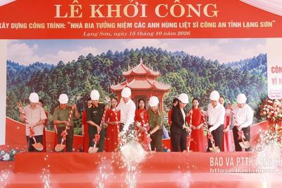 Khởi công xây dựng công trình “Nhà bia tưởng niệm các anh hùng liệt sĩ Công an tỉnh Lạng Sơn”