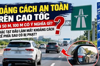 Xe khác tạt đầu làm mất khoảng cách an toàn, tài xế phía sau có bị phạt?