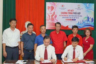 Ký kết phối hợp hỗ trợ nhân đạo, phát triển sinh kế bền vững gắn với kinh tế tập thể, hợp tác xã giai đoạn 2026 - 2031