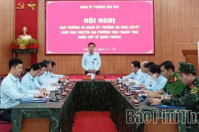 Phường Vân Phú diễn tập chiến đấu phòng thủ năm 2026