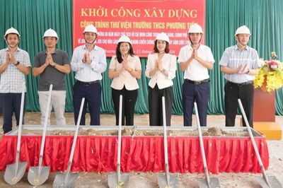Đầu tư hơn 2 tỷ đồng xây dựng Thư viện Trường THCS Phượng Tiến