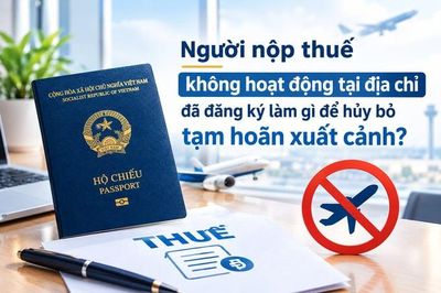 Người nộp thuế không hoạt động tại địa chỉ đã đăng ký làm gì để hủy bỏ tạm hoãn xuất cảnh?