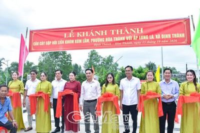 Khánh thành cầu kết nối xã Định Thành và phường Hoà Thành