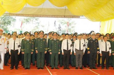 Hải Phòng trọng thể Lễ viếng, truy điệu và an táng 56 hài cốt liệt sĩ, đồng bào hy sinh tại Mả Chìa