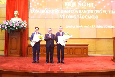 Quảng Ninh điều động, bổ nhiệm loạt cán bộ cấp sở, ngành và lãnh đạo xã, phường