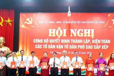 Phường Việt Hưng thành lập, kiện toàn 32 tổ dân vận sau sắp xếp