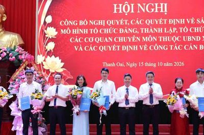 Xã Thanh Oai sắp xếp mô hình tổ đảng và các cơ quan chuyên môn