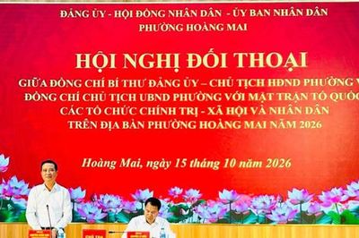 Lãnh đạo phường Hoàng Mai đối thoại, tháo gỡ vướng mắc cho nhân dân