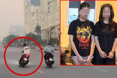 Danh tính hai thiếu nữ đầu trần phóng nhanh, đánh võng trên đường Mễ Trì