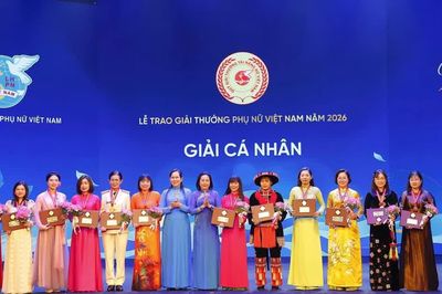 Vinh danh các tập thể, cá nhân nhận Giải thưởng Phụ nữ Việt Nam năm 2026