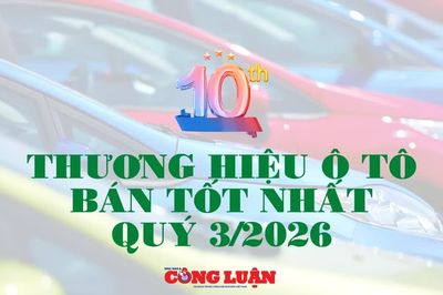 10 thương hiệu ô tô có lượng xe tiêu thụ nhiều nhất quý 3/2026