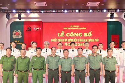 Công an Hải Phòng điều động, bổ nhiệm 13 trưởng phòng chủ chốt