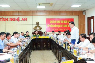 Chủ tịch UBND tỉnh Nghệ An tiếp công dân, chỉ đạo xử lý 7 vụ việc