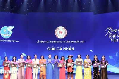 5 tập thể, 12 cá nhân được trao Giải thưởng Phụ nữ Việt Nam năm 2026