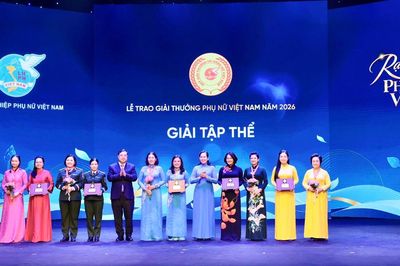 5 tập thể, 12 cá nhân được trao Giải thưởng Phụ nữ Việt Nam năm 2026