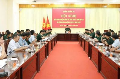 Quân đoàn 34 triển khai công tác đầu tư xây dựng quý IV - 2026