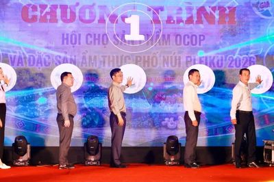 Khai mạc Hội chợ OCOP và Đặc sản ẩm thực Phố núi Pleiku năm 2026