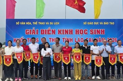 Gần 500 vận động viên tranh tài tại Giải Điền kinh học sinh THCS và THPT tỉnh Lào Cai năm 2026