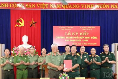 Hội Cựu CAND tỉnh và Hội CCB tỉnh ký kết chương trình phối hợp hoạt động giai đoạn 2026 - 2031