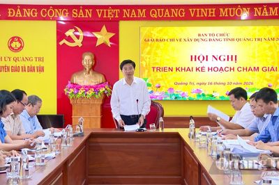 Triển khai kế hoạch chấm Giải báo chí về xây dựng Đảng tỉnh Quảng Trị năm 2026
