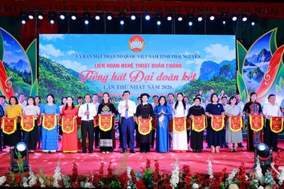 Liên hoan 'Tiếng hát đại đoàn kết' tỉnh Thái Nguyên lần thứ nhất