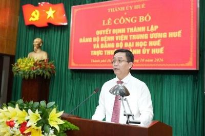Thành lập 2 Đảng bộ trực thuộc Thành ủy Huế, hướng tới phát triển bền vững