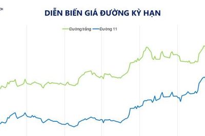 Giá đường tăng, đồng giảm mạnh